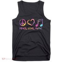 Peace Love Music Hippie Tank Top thumb 0