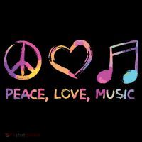 Peace Love Music Hippie Toddler T-Shirt thumb 4
