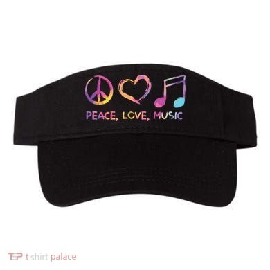 Peace Love Music Hippie Visor