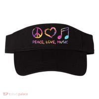 Peace Love Music Hippie Visor thumb 0