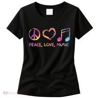Peace Love Music Hippie Women's T-Shirt thumb 0