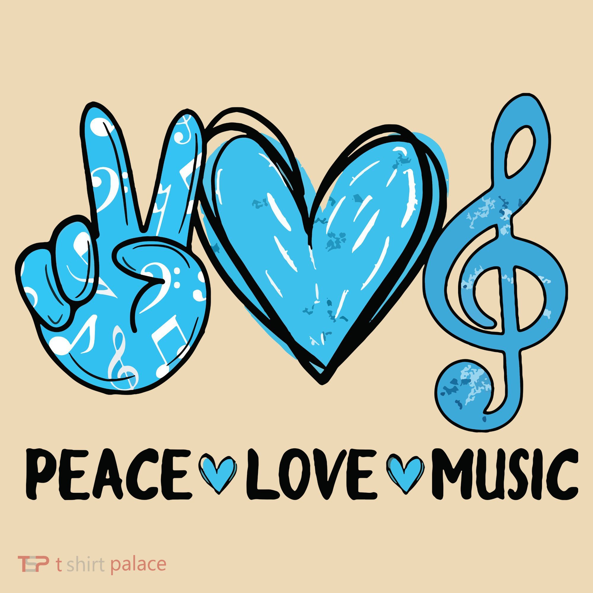 Peace Love Music Musica Note Cute Music Lovers Gifts Tote Bag