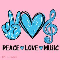 Peace Love Music Musica Note Cute Music Lovers Gifts Coaster thumb 2