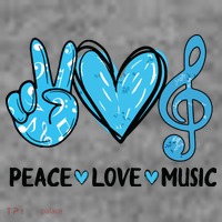 Peace Love Music Musica Note Cute Music Lovers Gifts Toddler Hoodie thumb 2