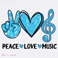Peace Love Music Musica Note Cute Music Lovers Gifts Women's Tank Top thumb 5