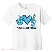 Peace Love Music Musica Note Cute Music Lovers Gifts Toddler T-Shirt thumb 0