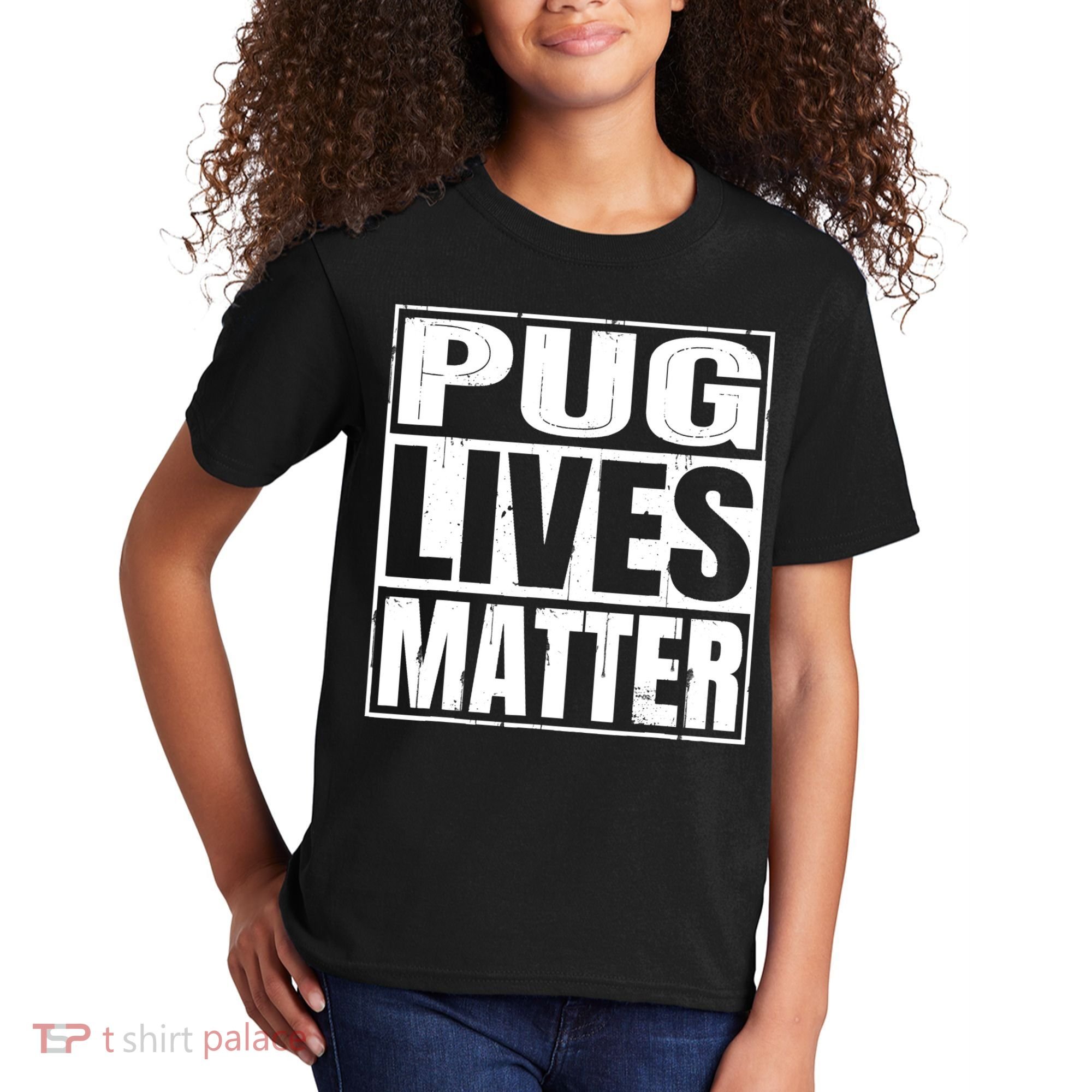 Pug Lives Matter Funny Dog Lover Gift TShirt Kids T-Shirt