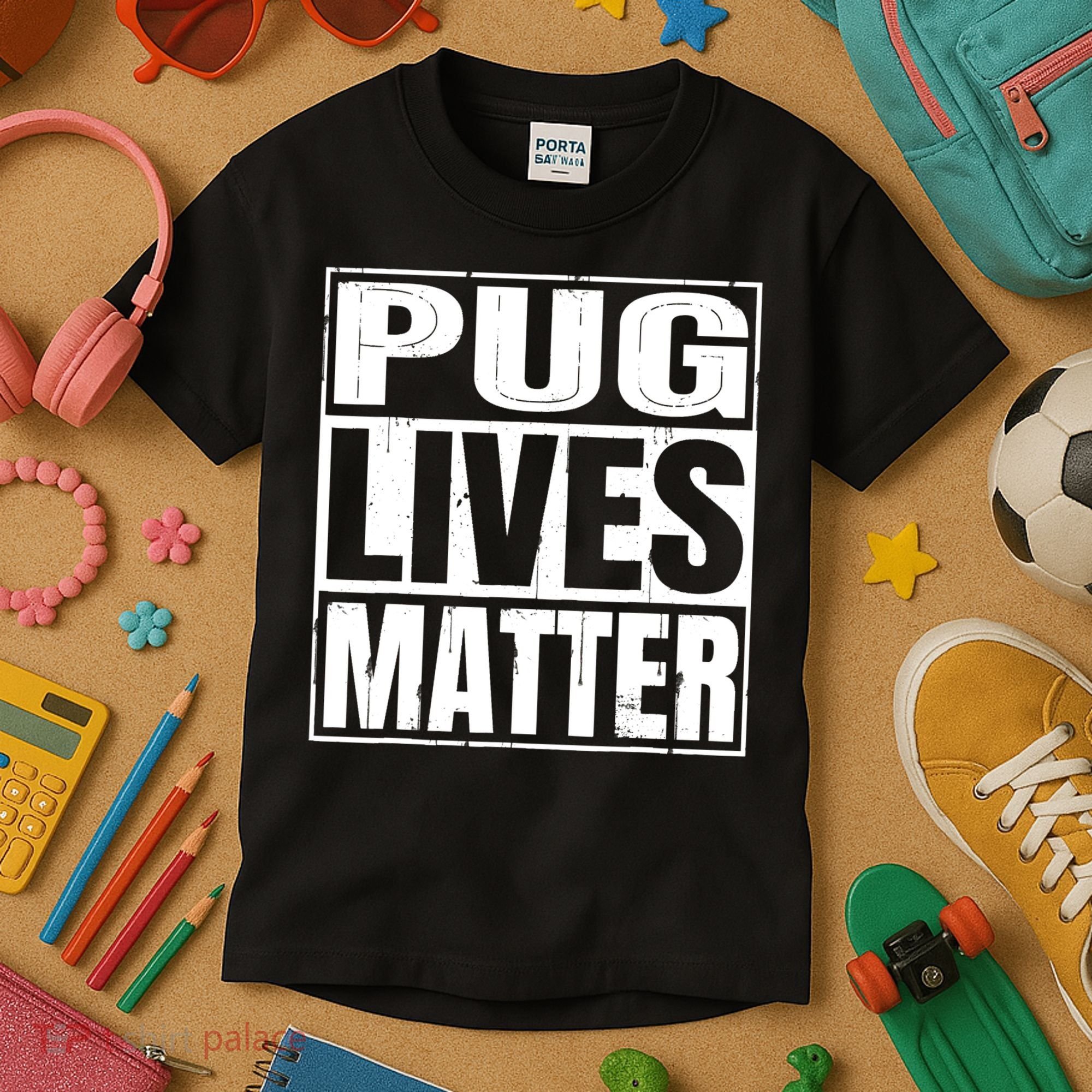 Pug Lives Matter Funny Dog Lover Gift TShirt Kids T-Shirt