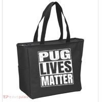 Pug Lives Matter Funny Dog Lover Gift TShirt Tote Bag thumb 2