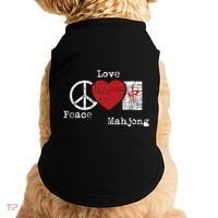 Peace Love Mahjong Gambling Casino Player Chinese Game Doggie Tank thumb 0