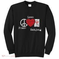 Peace Love Mahjong Gambling Casino Player Chinese Game Sweatshirt thumb 0