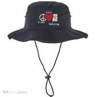 Peace Love Mahjong Gambling Casino Player Chinese Game Bucket Hat thumb 0