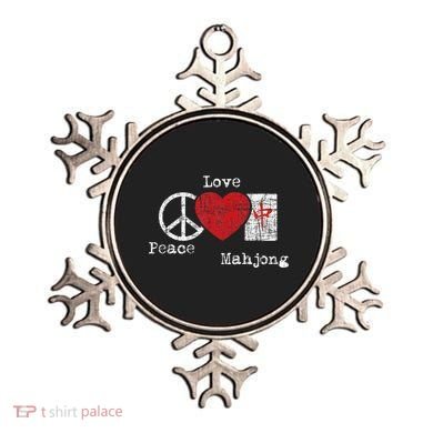 Peace Love Mahjong Gambling Casino Player Chinese Game Ornament