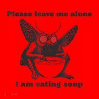 Please Leave Me Alone I Am Eating Soup Santa Hat thumb 1