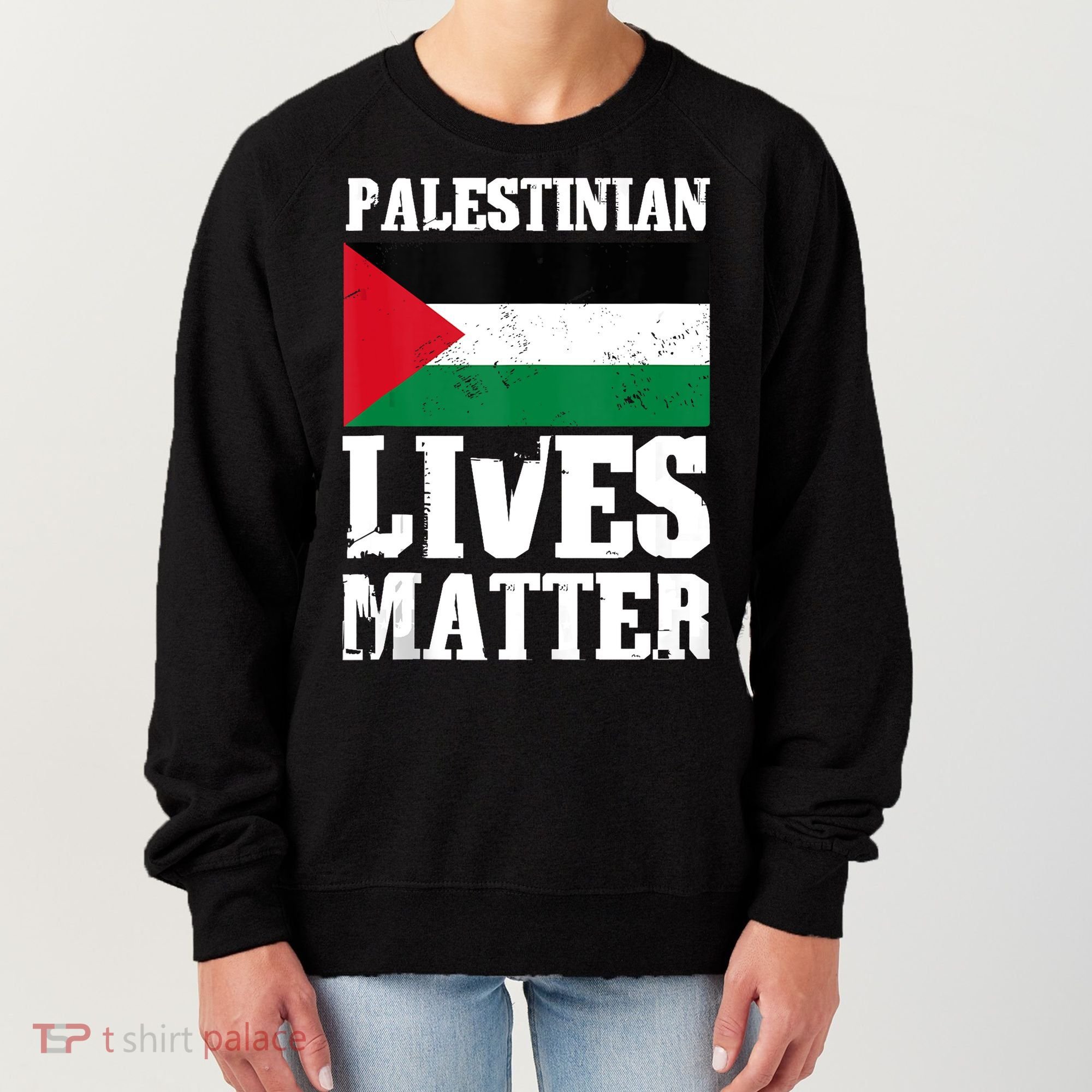 Palestinian Lives Matter Freedom Peace Palestine Flag Women's Sweatshirt