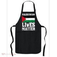 Palestinian Lives Matter Freedom Peace Palestine Flag Apron thumb 0