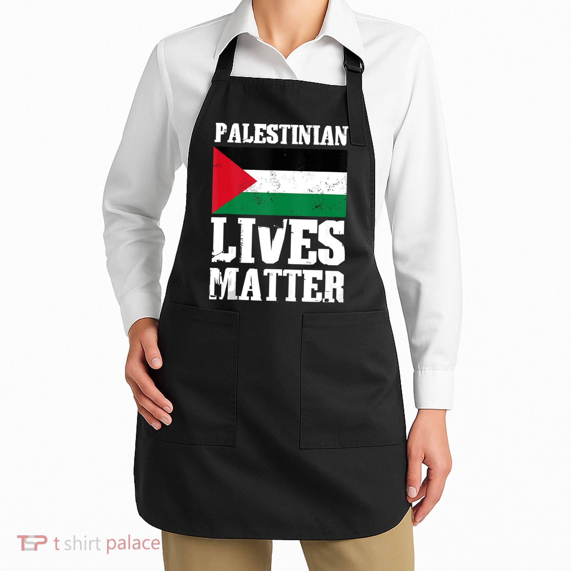 Palestinian Lives Matter Freedom Peace Palestine Flag Apron