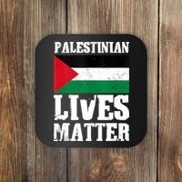 Palestinian Lives Matter Freedom Peace Palestine Flag Coaster thumb 0