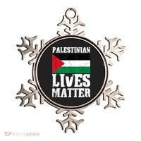 Palestinian Lives Matter Freedom Peace Palestine Flag Ornament thumb 0