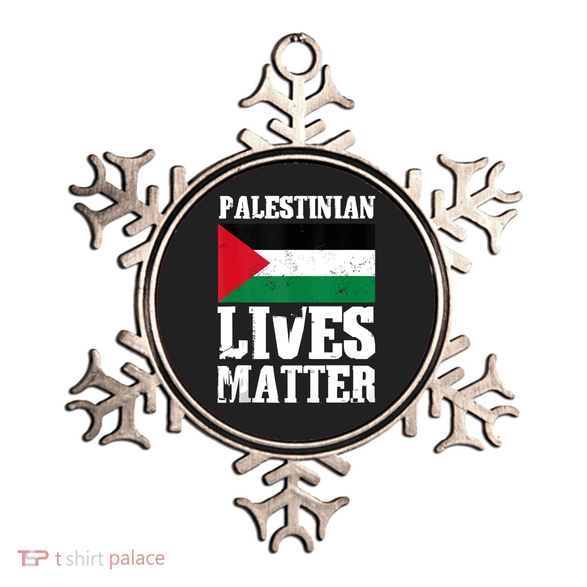 Palestinian Lives Matter Freedom Peace Palestine Flag Ornament