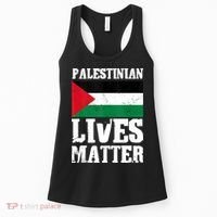 Palestinian Lives Matter Freedom Peace Palestine Flag Women's Tank Top thumb 0