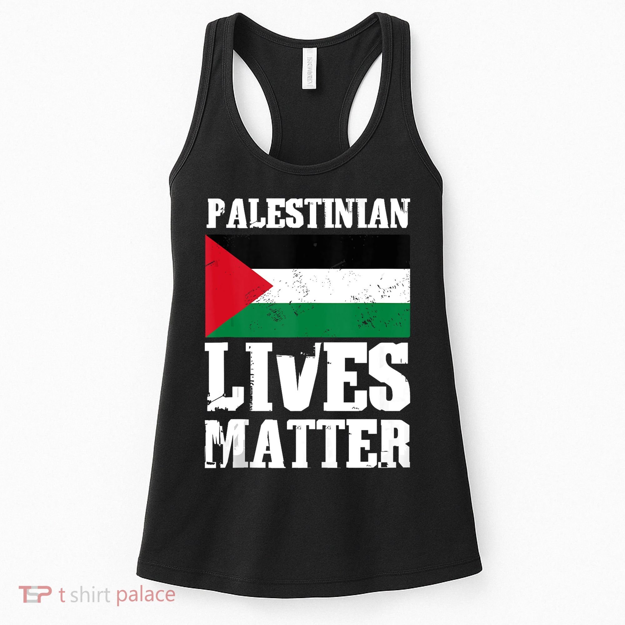 Palestinian Lives Matter Freedom Peace Palestine Flag Women's Tank Top