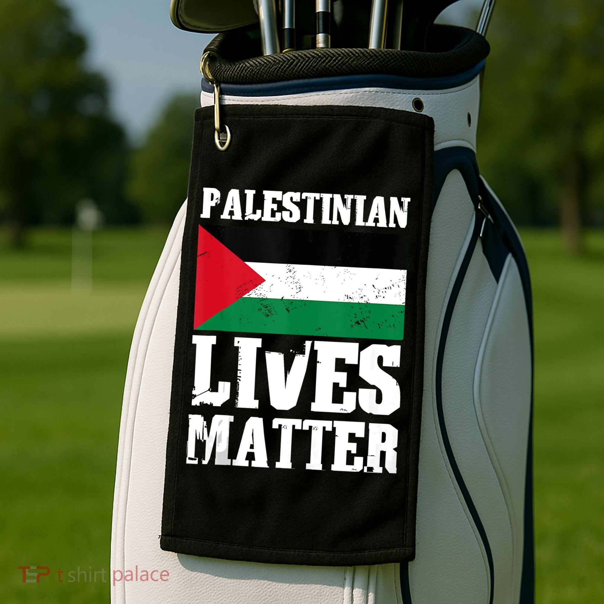 Palestinian Lives Matter Freedom Peace Palestine Flag Golf Towel