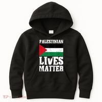 Palestinian Lives Matter Freedom Peace Palestine Flag Kids Hoodie thumb 0