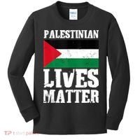 Palestinian Lives Matter Freedom Peace Palestine Flag Kids Long Sleeve Shirt thumb 0