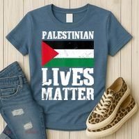 Palestinian Lives Matter Freedom Peace Palestine Flag Women's T-Shirt thumb 3