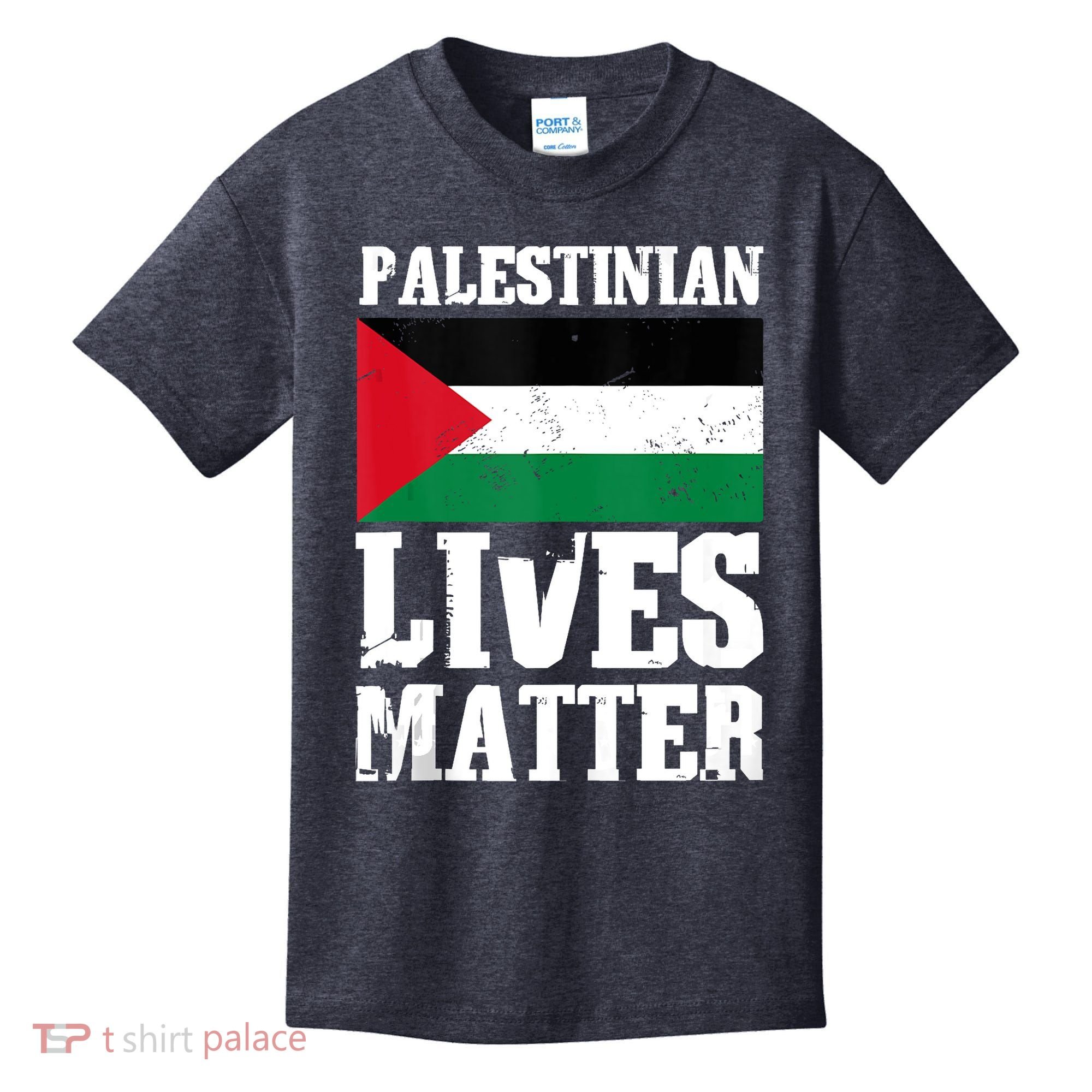 Palestinian Lives Matter Freedom Peace Palestine Flag Kids T-Shirt