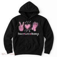 Peace Love Massage Massotherapist Massage Therapist Hoodie thumb 0