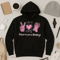 Peace Love Massage Massotherapist Massage Therapist Hoodie thumb 3