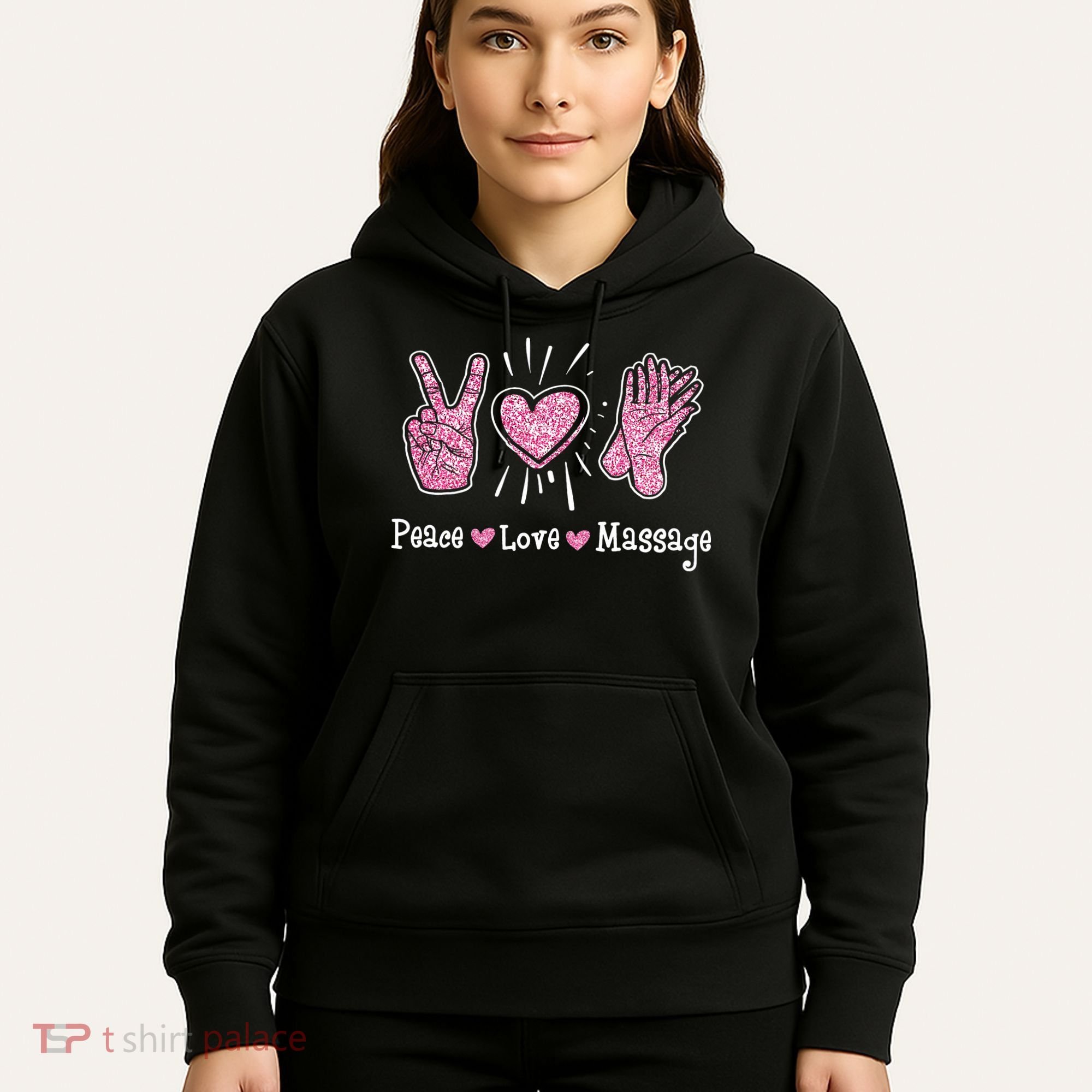 Peace Love Massage Massotherapist Massage Therapist Hoodie