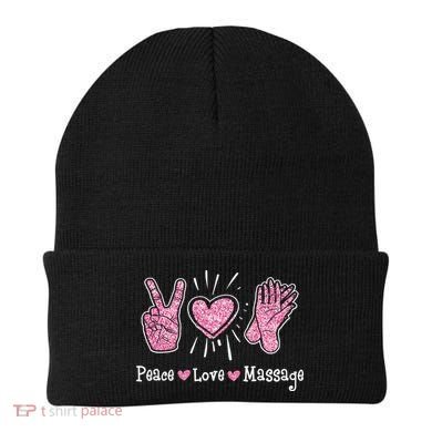Peace Love Massage Massotherapist Massage Therapist Beanie