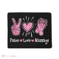 Peace Love Massage Massotherapist Massage Therapist Mousepad thumb 0