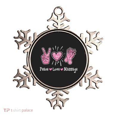 Peace Love Massage Massotherapist Massage Therapist Ornament