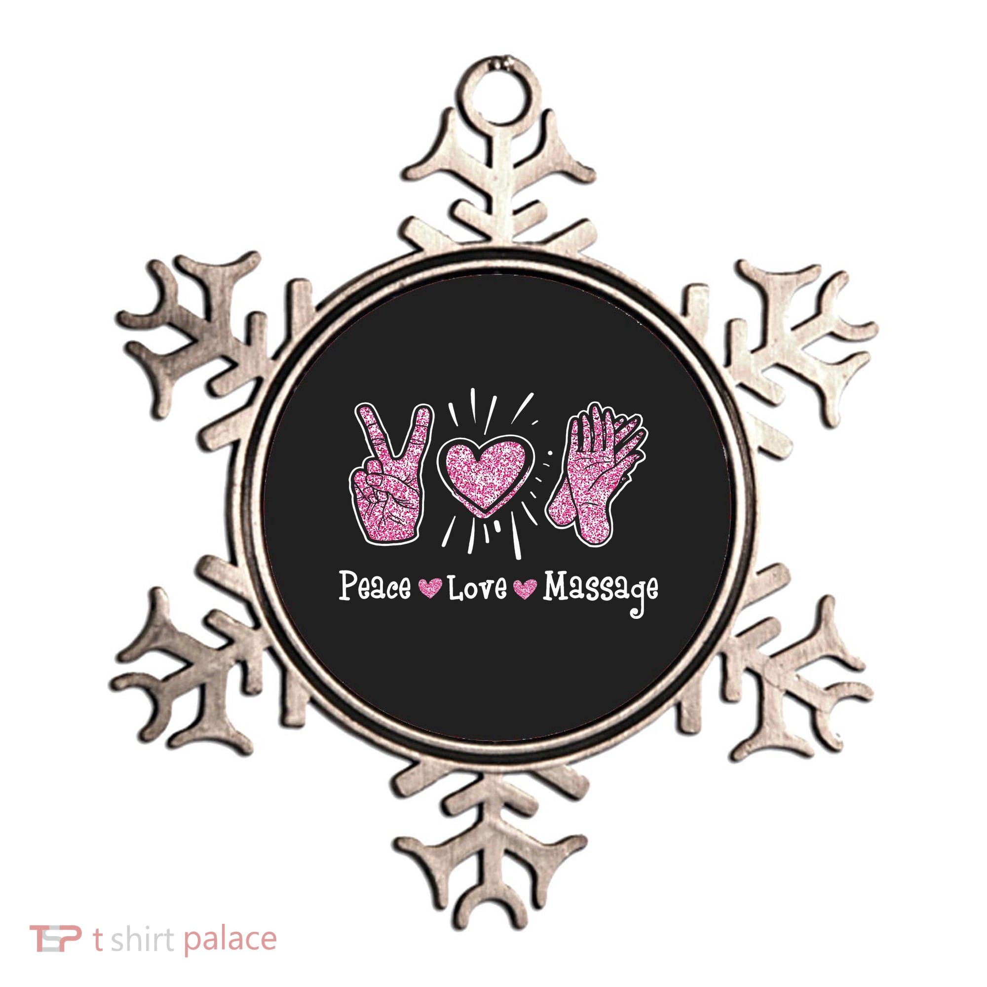 Peace Love Massage Massotherapist Massage Therapist Ornament