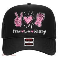 Peace Love Massage Massotherapist Massage Therapist Hat thumb 0