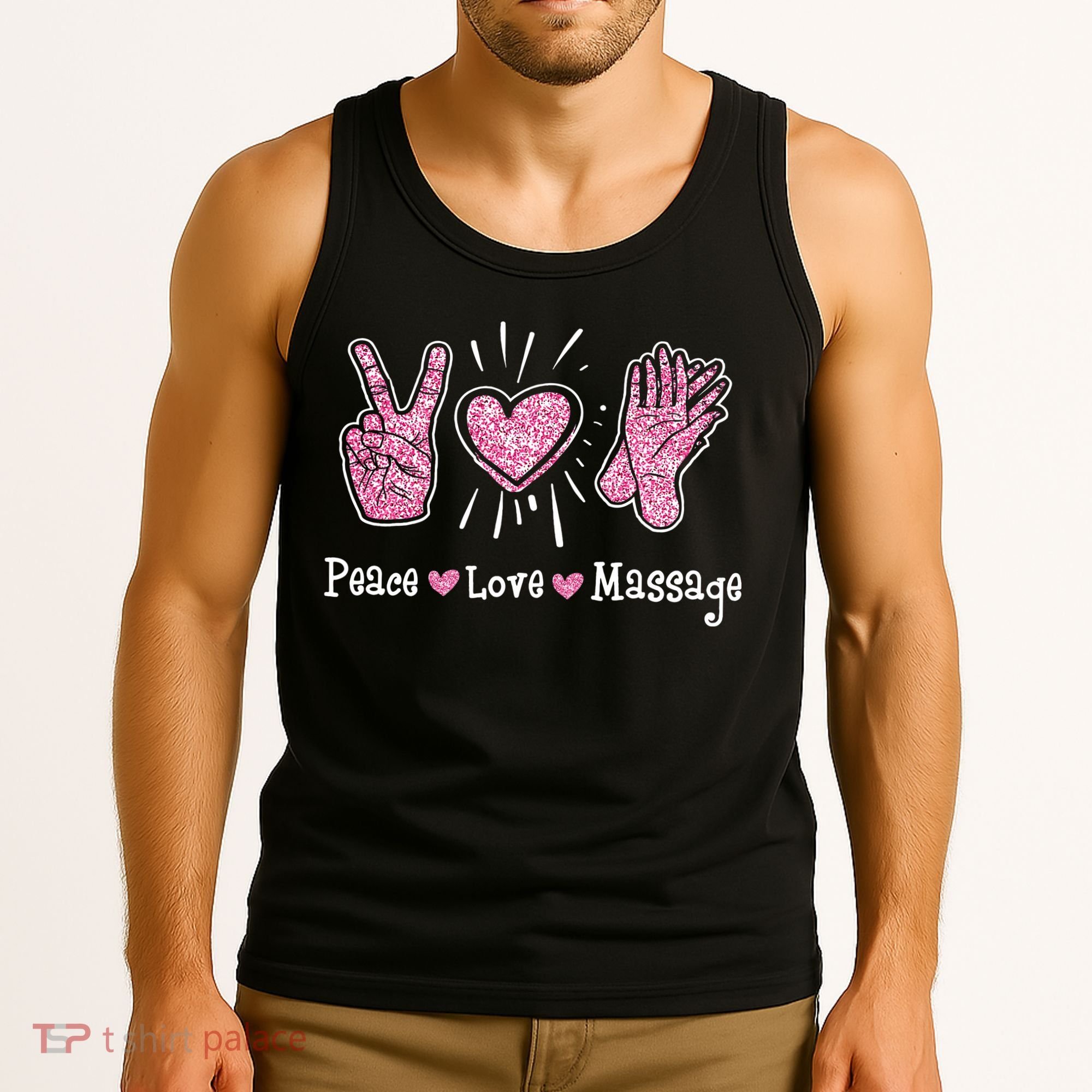 Peace Love Massage Massotherapist Massage Therapist Tank Top
