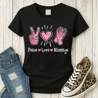 Peace Love Massage Massotherapist Massage Therapist Women's T-Shirt thumb 3