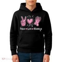 Peace Love Massage Massotherapist Massage Therapist Kids Hoodie thumb 4