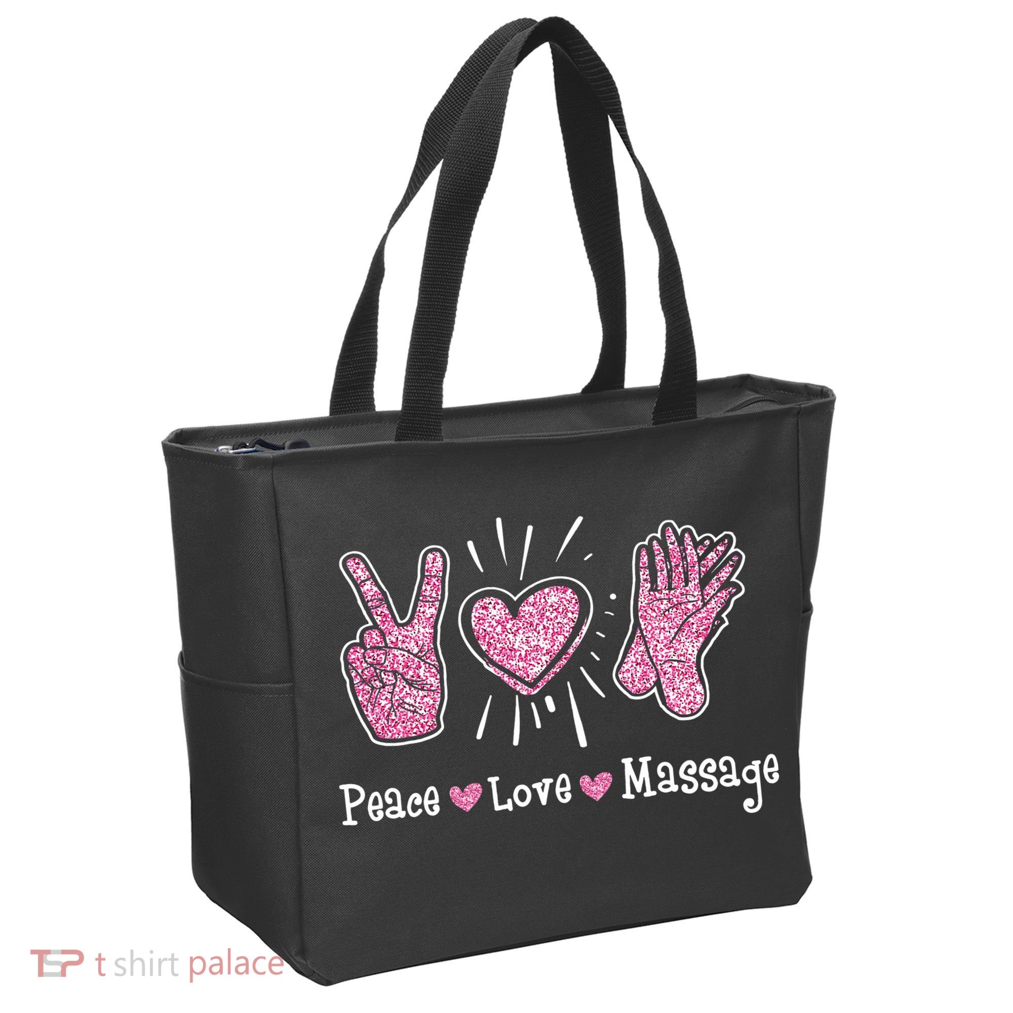 Peace Love Massage Massotherapist Massage Therapist Tote Bag