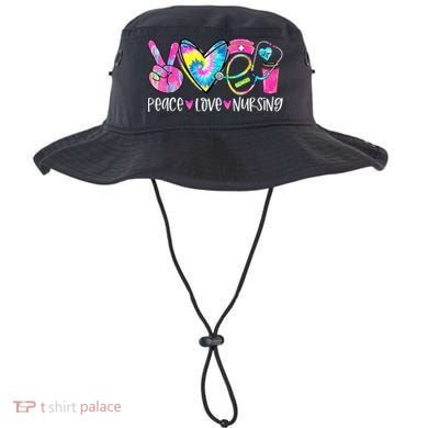 Peace Love Nursing Colorful Cute Nurse Gift Bucket Hat