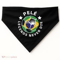 Pele | Legends Never Die | Pelé USA-Made Doggie Bandana thumb 0