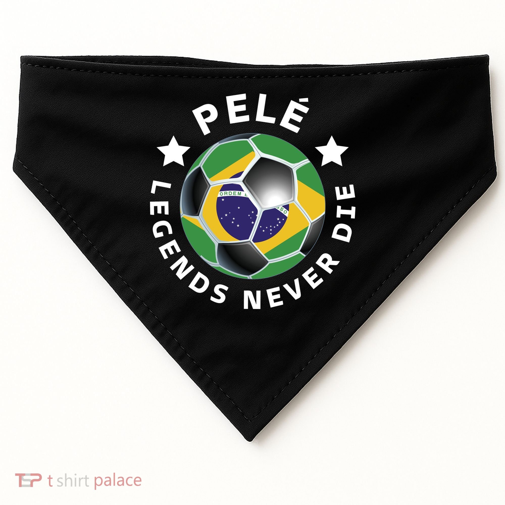 Pele | Legends Never Die | Pelé USA-Made Doggie Bandana