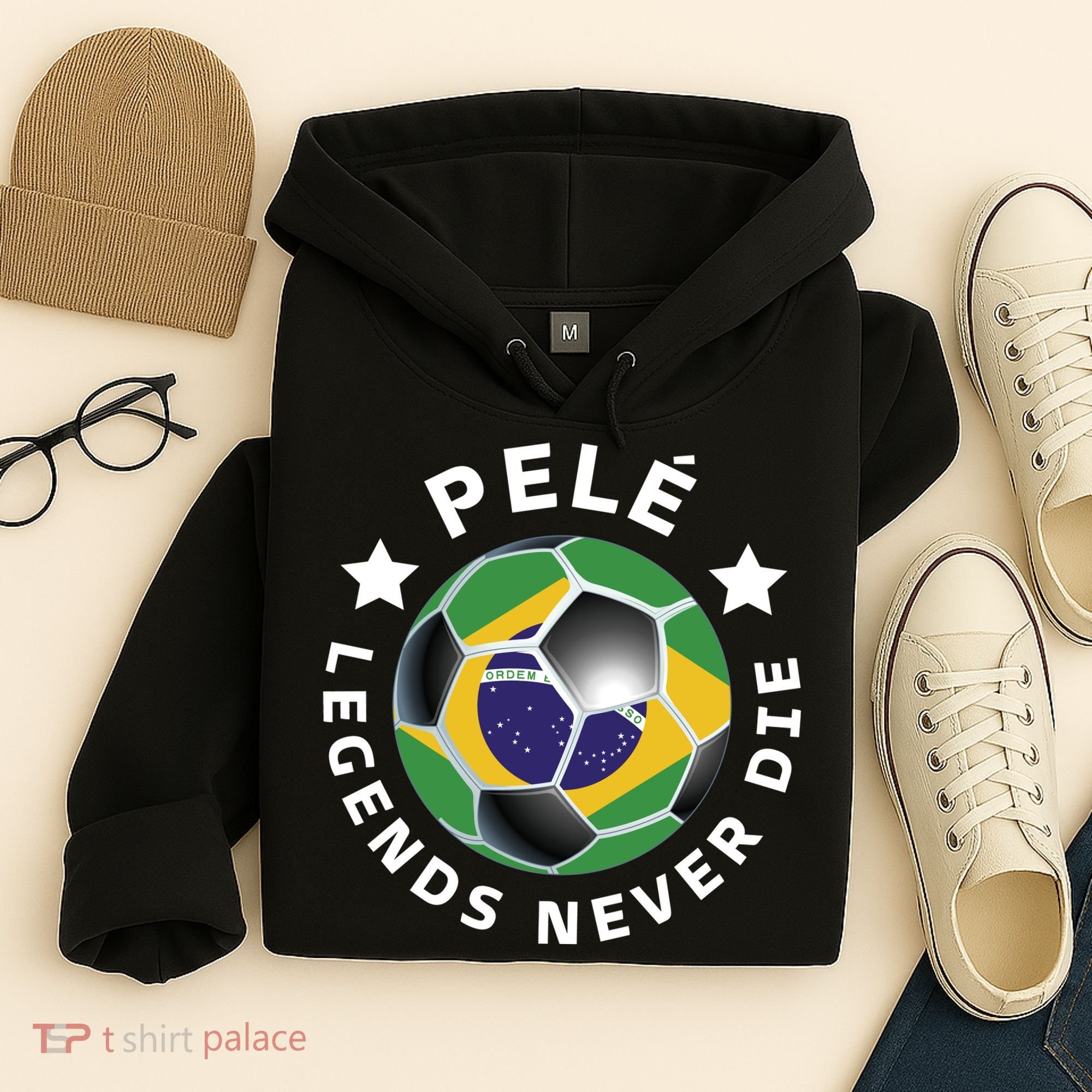 Pele | Legends Never Die | Pelé Hoodie