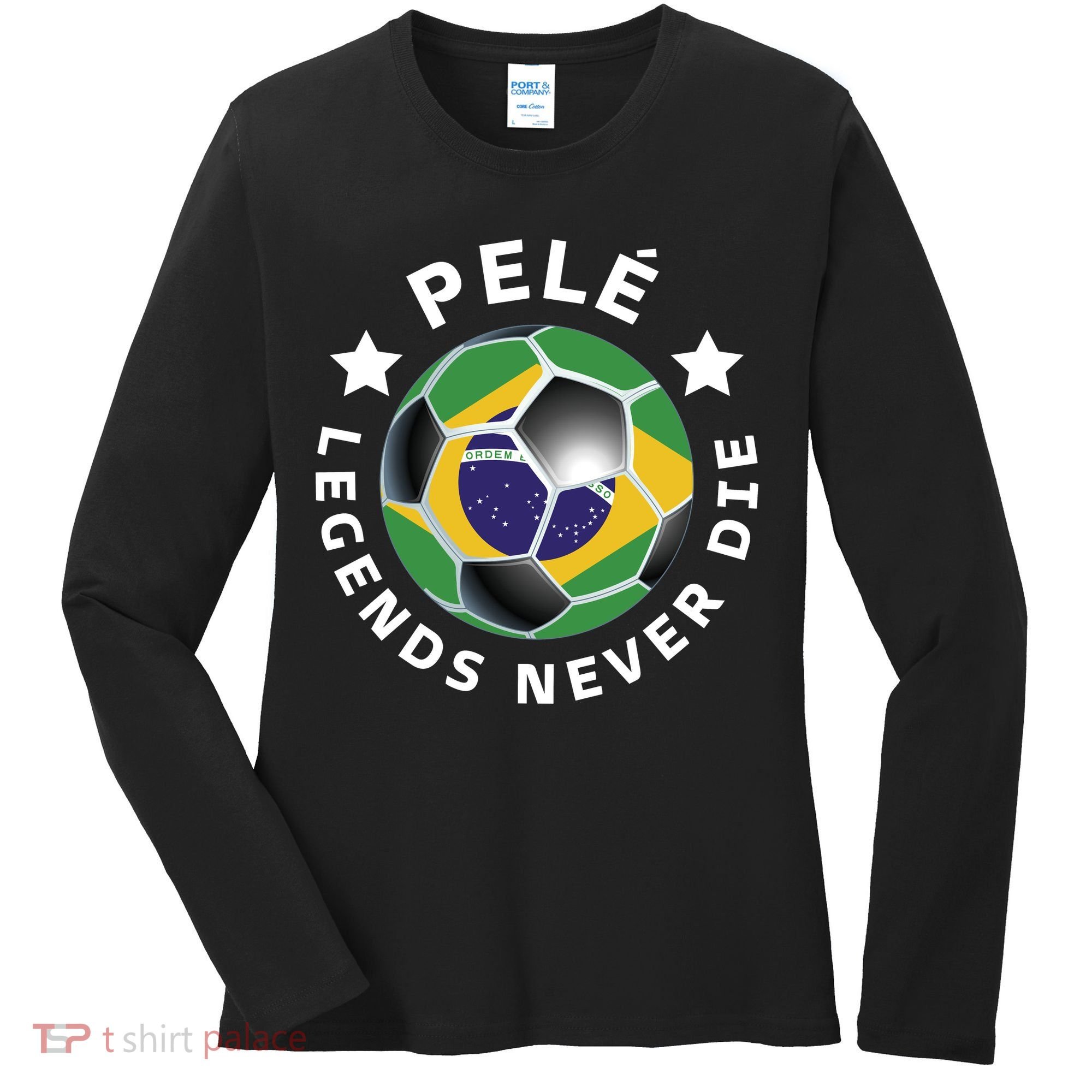 Pele | Legends Never Die | Pelé Women's Long Sleeve Shirt
