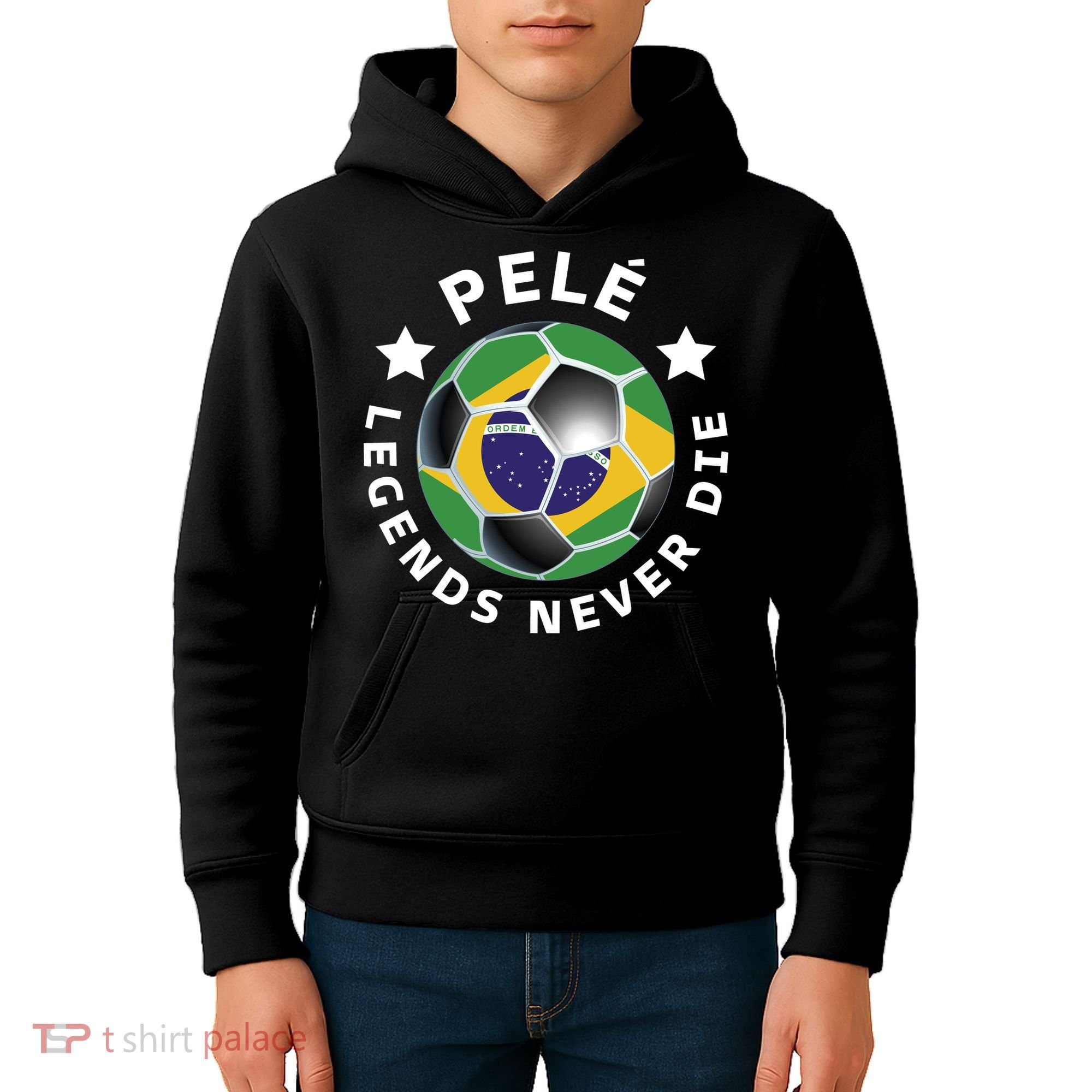 Pele | Legends Never Die | Pelé Kids Hoodie