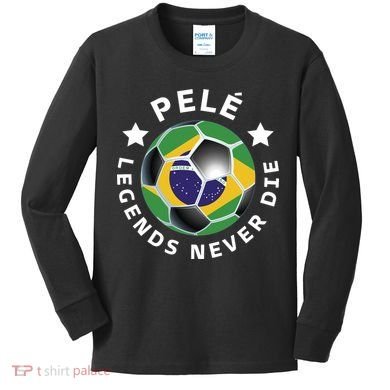 Pele | Legends Never Die | Pelé Kids Long Sleeve Shirt